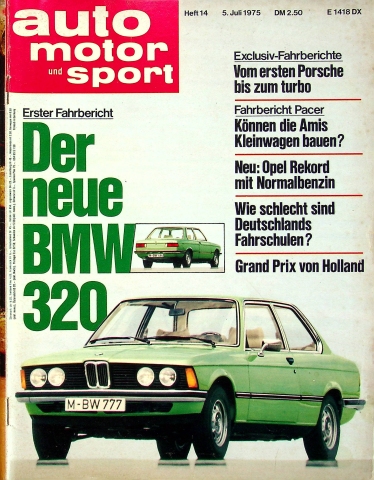 Deckblatt Auto Motor und Sport (14/1975)